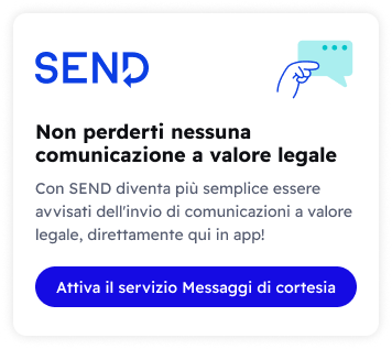 Banner con logo SEND e illustrazione